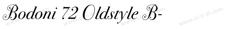 Bodoni 72 Oldstyle B字体转换